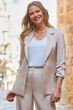 Атласный жакет свободного кроя Sosandar