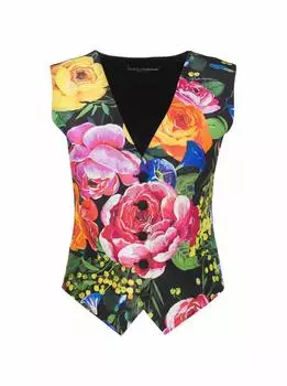 Атласный жилет Mikado Dolce&Gabbana