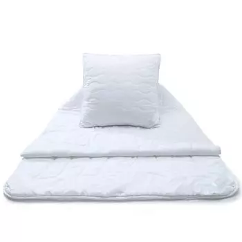 Атмосфера 4 года. Одеяло 1x 140x200 + 1x 80x80 PES микрофибра 650/850г + 1300г волнистая стежка aqua-textil