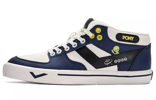 Atop Скейтбординг Обувь Мужская Низкая Темно-Синяя/Белая Pony
