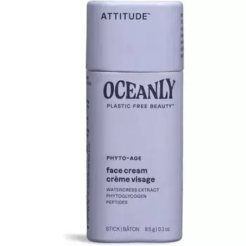 ATTITUDE Oceanly Крем-стик для лица Проверено EWG Не содержит пластика Растительные и минеральные ингредиенты Веганские продукты для ухода за кожей PHYTO AGE Без запаха 8,5 грамм