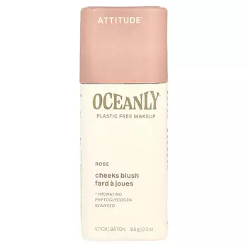 ATTITUDE, Oceanly , румяна для щек, роза, 8,5 г (0,3 унции)