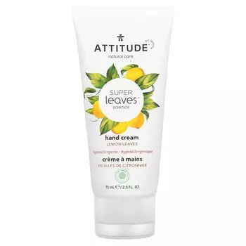 ATTITUDE Super Leaves Science Крем для рук с листьями лимона, 2,5 жидких унции (75 мл)