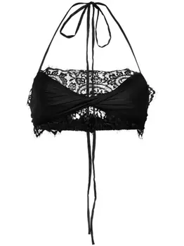 Atu Body Couture драпированный топ-бандо из коллаборации с Rue Ra, черный