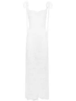 Atu Body Couture кружевное платье макси из коллаборации с Rue Ra, белый