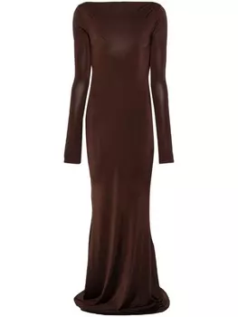 Atu Body Couture платье макси из коллаборации с Rue Ra, коричневый