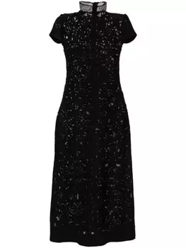 Atu Body Couture платье макси с цветочным принтом, черный