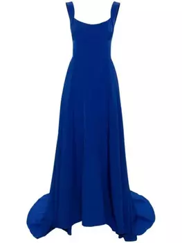 Atu Body Couture платье макси со складками, синий