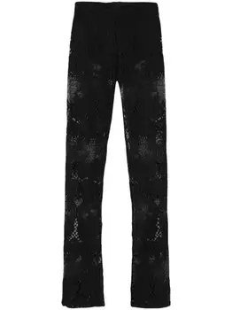 Atu Body Couture расклешенные кружевные брюки из коллаборации с Rue Ra, черный