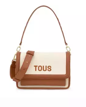 Audree Canvas средняя трансформируемая сумка через плечо Tous, коричневый