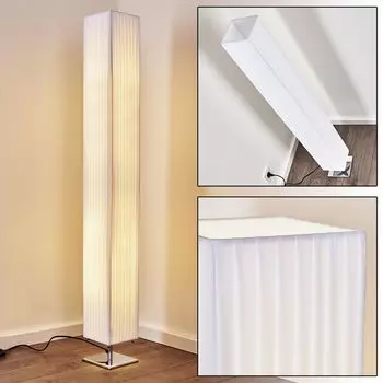 »Aulla« современный торшер из текстиля/ткани белого цвета hofstein