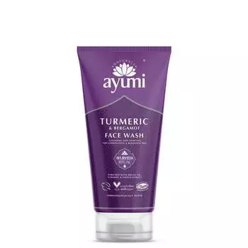 Аюми, Очищающий гель для лица с куркумой и бергамотом, 150мл, AYUMI