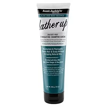 Aunt Jackie's Рецепты с алоэ и мятой, стимулирующий увлажняющий крем-шампунь для волос 10 унций