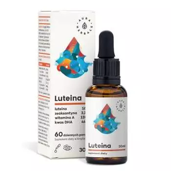 Aura Herbals, Лютеин + Зеаксантин + Витамин А + кислоты DHA и EPA, 30 мл Inna marka
