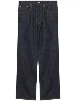 Auralee джинсы Hard Twist прямого кроя, синий