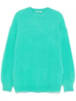 Auralee фактурный свитер, зеленый