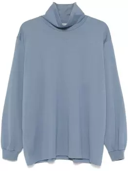 Auralee футболка с блестками и плетением, синий