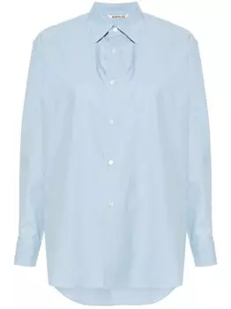 Auralee поплиновая рубашка, синий