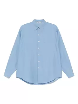 Auralee рубашка на пуговицах, синий