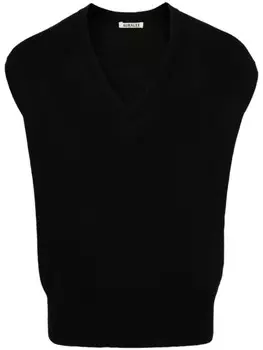 Auralee топ с V-образным вырезом, черный