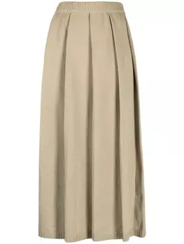 Auralee юбка со складками, зеленый