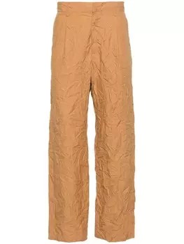 Auralee зауженные брюки Finx средней посадки, нейтральный цвет