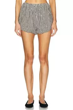 Аурелия Шорты Posse, цвет Gingham Black & Cream