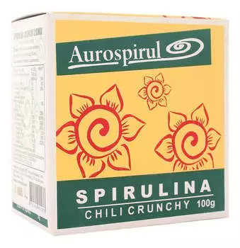 Aurospirul, БАД Спирулина Чили Хрустящая, 100 г