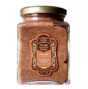 Аюрведический скраб для тела с амброй и пачулями, ваниль, 300мл La Ultane de Saba Ayurvedic Scrub, La Sultane De Saba