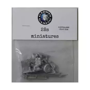 AUS 17 фунтов AT Gun & Crew, WWII Miniatures - British - Australians - Artillery (28mm)