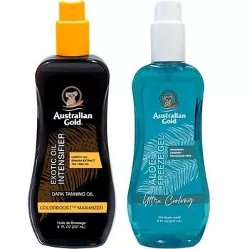 Australian Gold Exotic Oil Intensifier Spray + Aloe Freeze Gel