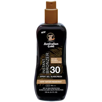 Australian Gold Instant Bronzer спрей-гель для загара с бронзатором SPF30, 100 мл