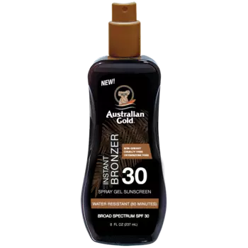 Australian Gold Instant Bronzer спрей-гель для загара с бронзатором SPF30, 237 мл