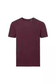 Аутентичная футболка из чистого органического материала Russell, красный