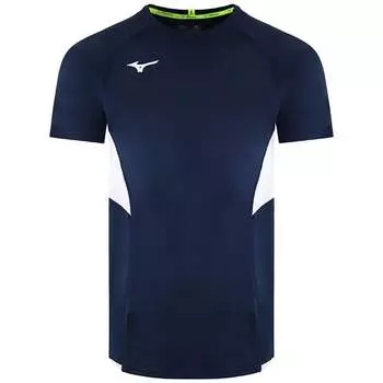 Аутентичная мужская футболка Team Team темно-синего цвета Mizuno, синий
