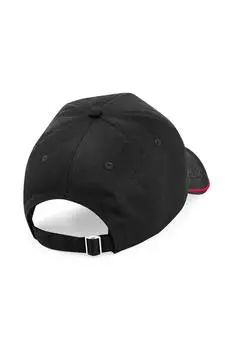 Аутентичная пятипанельная кепка с окантовкой Beechfield, черный