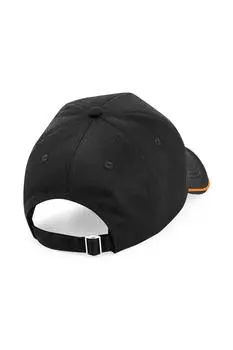 Аутентичная пятипанельная кепка с окантовкой Beechfield, черный