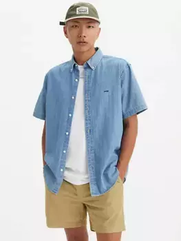 Аутентичная рубашка на пуговицах с короткими рукавами Levi's, синий