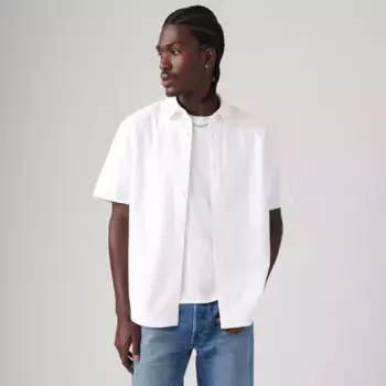 Аутентичная рубашка с коротким рукавом на пуговицах Levi's, цвет Bright White - White