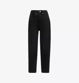 Аутентичные джинсы-бочонки с высокой посадкой Whistles, черный