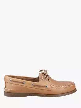 Аутентичные оригинальные туфли-лодочки с 2 глазами Sperry, коричневый