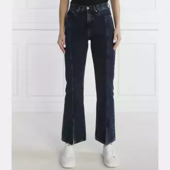 Аутентичные расклешенные джинсы с разрезом спереди Calvin Klein, синий
