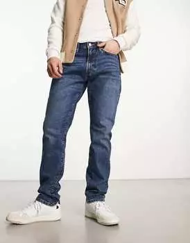 Аутентичные синие джинсы узкого кроя Abercrombie & Fitch