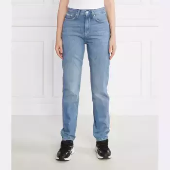Аутентичные узкие прямые джинсы узкого кроя. Calvin Klein, синий
