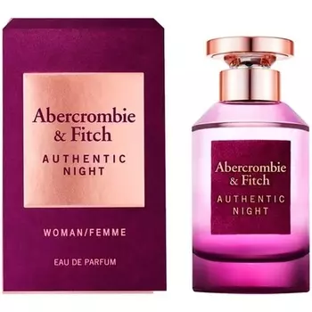 Authentic Night Abercrombie And Fitch для женщин, спрей Edp, 1,7 унции, Abercrombie & Fitch