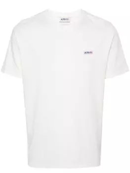 Autry футболка из хлопка с нашивкой-логотипом, белый