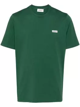 Autry футболка из хлопка с нашивкой-логотипом, зеленый