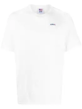 Autry футболка с нашивкой-логотипом, белый