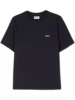 Autry футболка с нашивкой-логотипом, синий