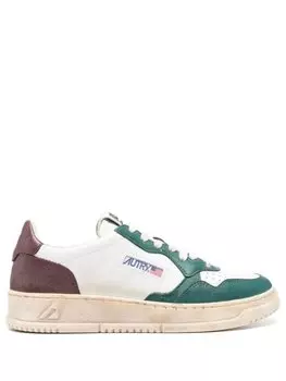 Кроссовки Autry Medalist Super Vintage, белый/коричневый/зеленый
